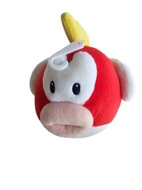 Nintendo Super Mario Cheep Cheep Fish Plush Stuffed Animal 6" Toy  2017